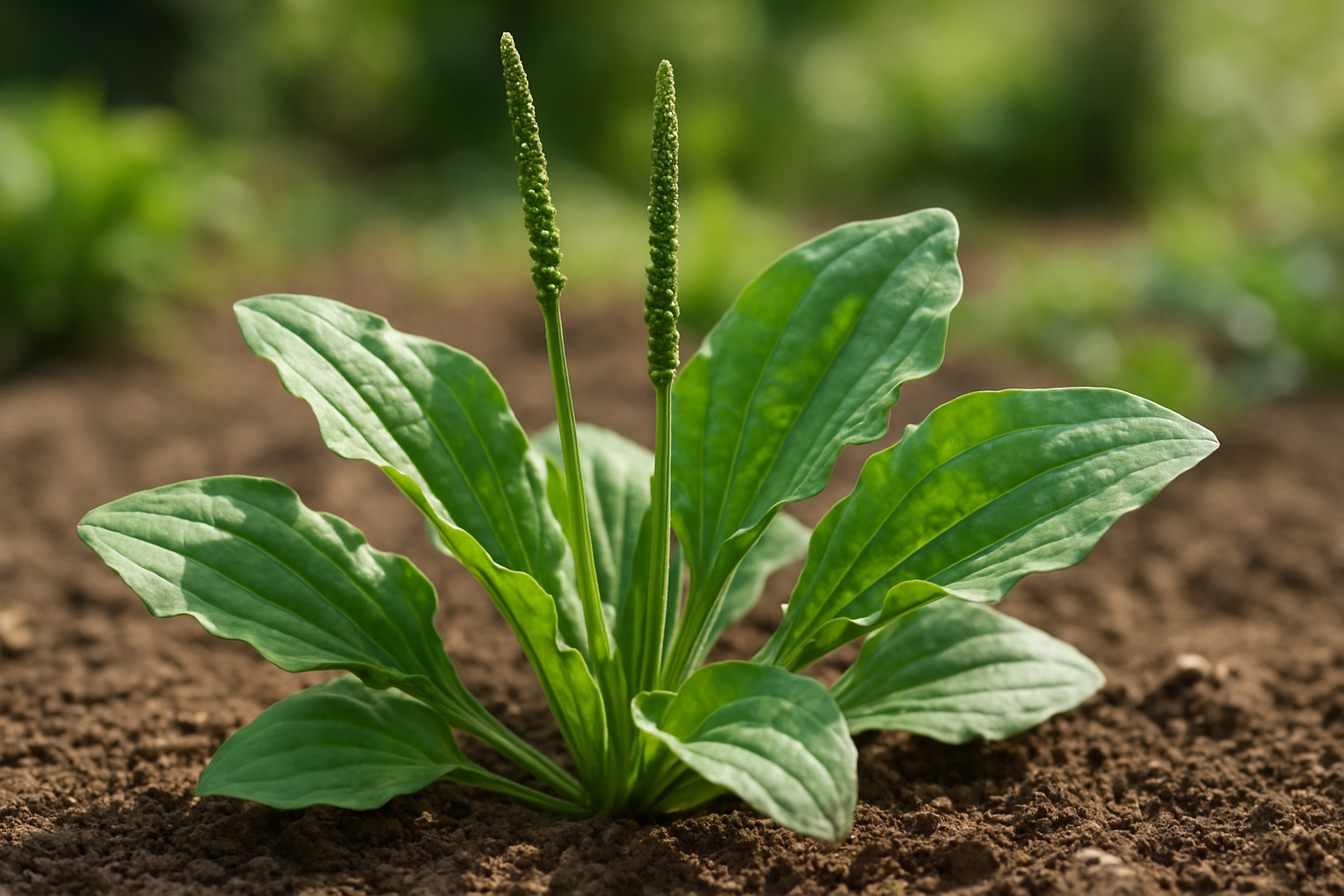 6. Broadleaf Plantain: Natural Mulch Creator